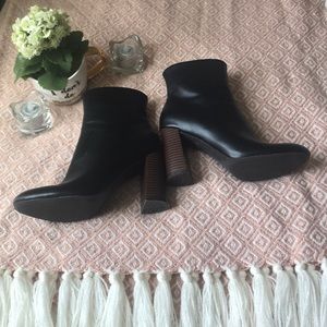 Faux Leather Heels